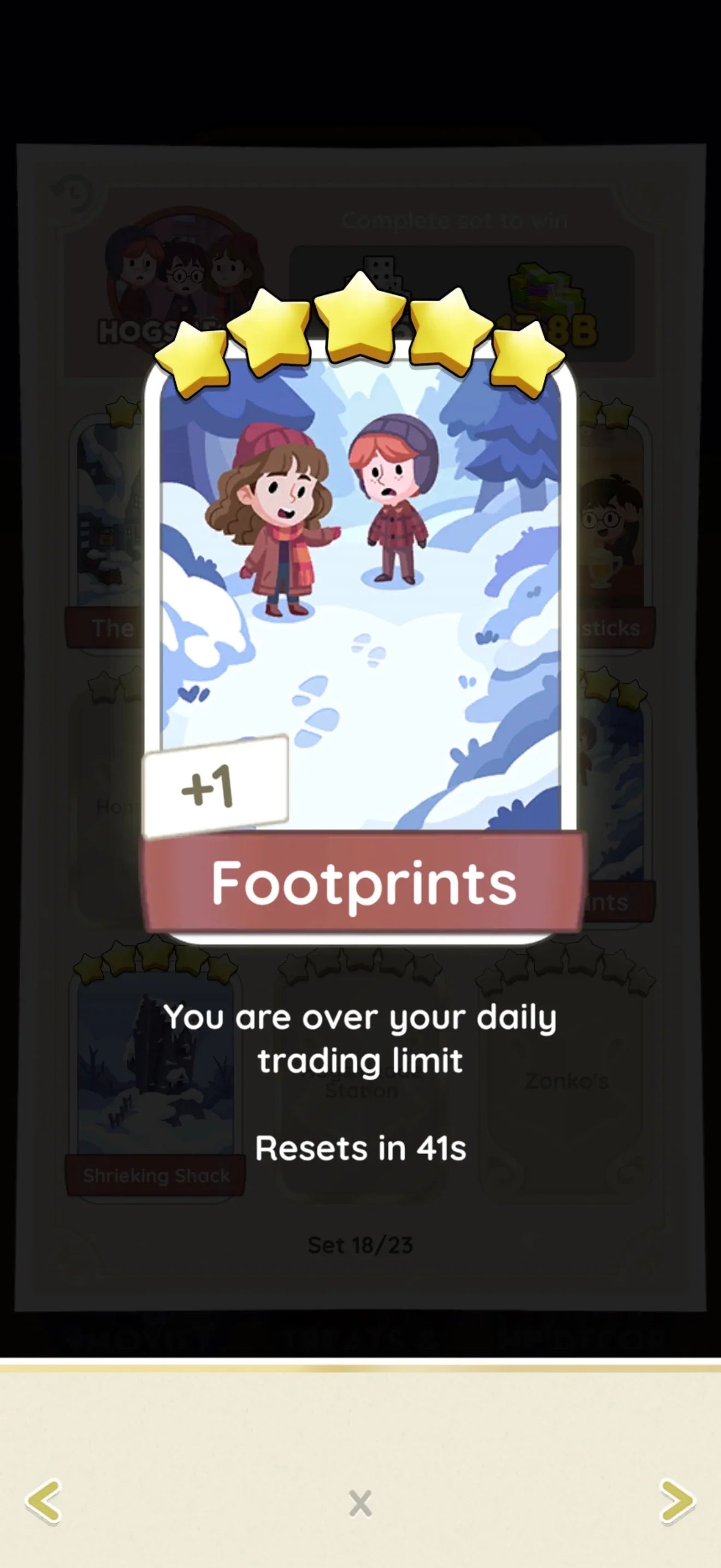 Monopoly Go Stickers Set 18: Hogsmeade