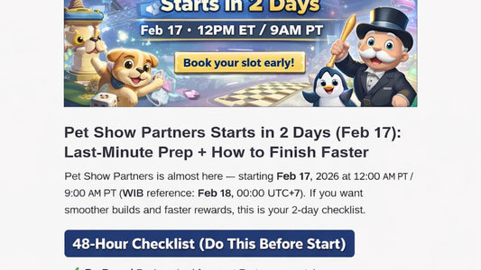 Pet Show Partners Starts in 2 Days (Feb 17): Last-Minute Prep + How to Finish Faster - BoxBoxID