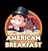 Monopoly Go Stickers Set 1 : American Breakfast