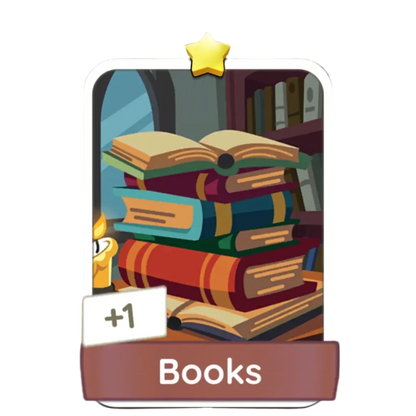 Monopoly Go Stickers Set 2 School Supplies