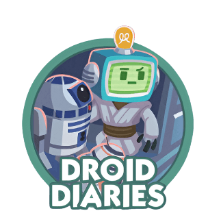 Monopoly Go Stickers Set 16 : Droid Daiaries