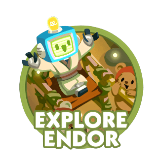 Monopoly Go Stickers Set 8 : Explore Endor