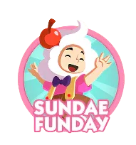 Monopoly Go Stickers Set 11 : Sundae Funday