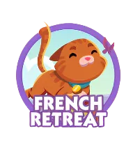 Monopoly Go Stickers Set 18 : French Retreat