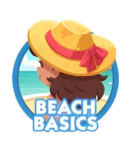 Monopoly Go Stickers Set 3 : Beach Basics