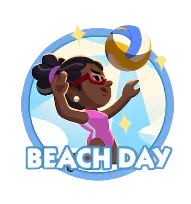 Monopoly Go Stickers Set 4 : Beach Day