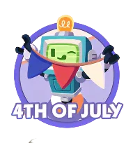 Monopoly Go Stickers Set 8 : 4th of July