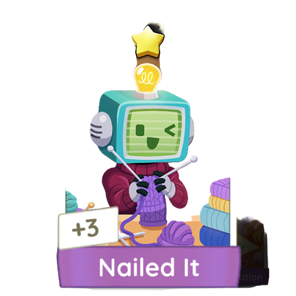 Monopoly Go Stickers Set 2 : Knitting