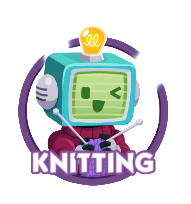 Monopoly Go Stickers Set 2 : Knitting