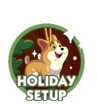 Monopoly Go Stickers Set 16 : Holiday Setup
