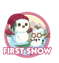 Monopoly Go Stickers Set 18 : First Snow