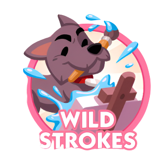 Monopoly Go Stickers Set 16 : Wild Strokes