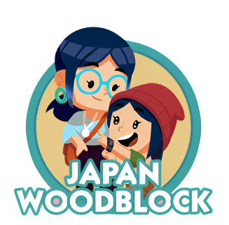 Monopoly Go Stickers Set 6 : Japan Woodblock