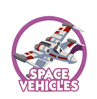 Monopoly Go Stickers Set 20 : Space Vehicles
