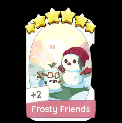 Monopoly Go Stickers Set 18 : First Snow