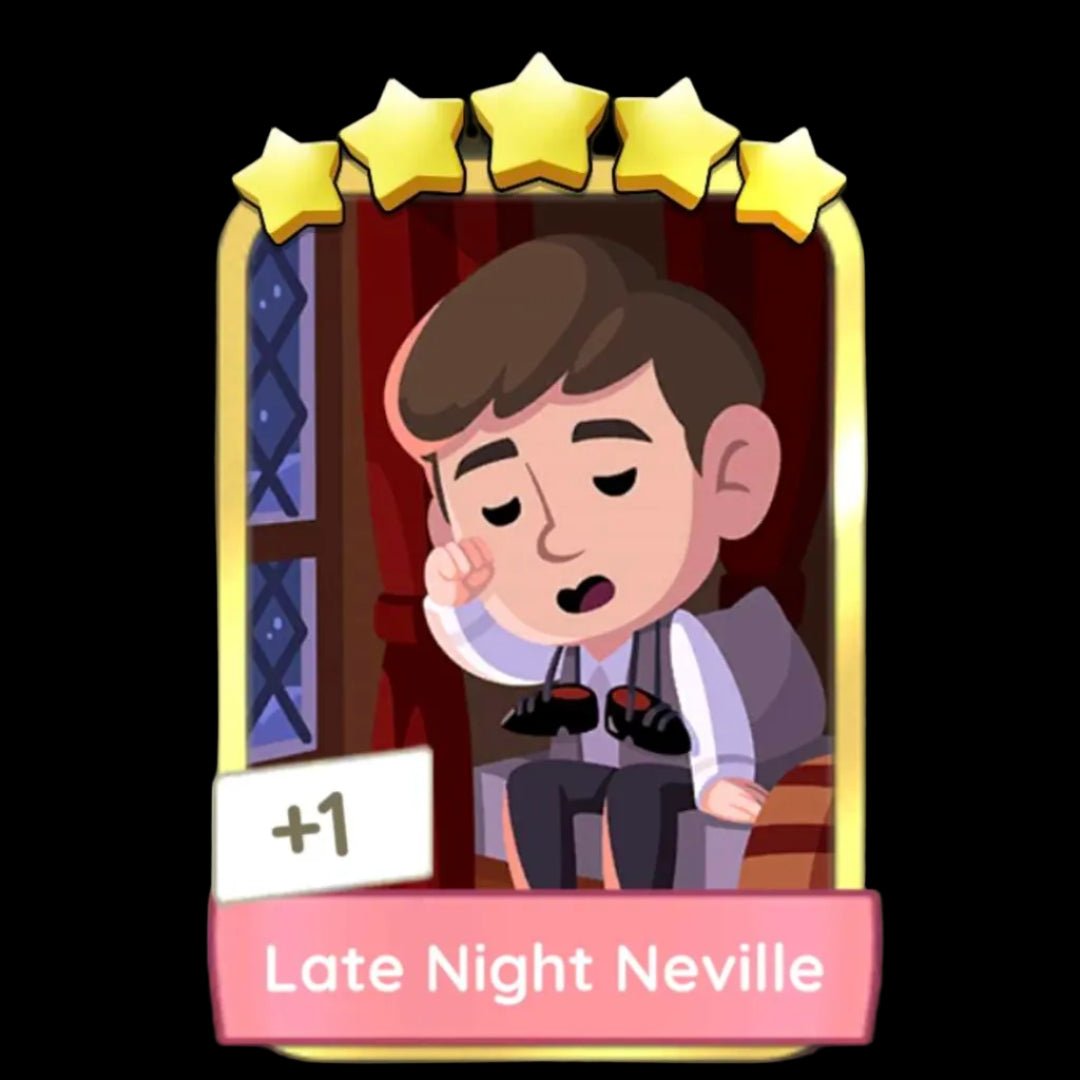Monopoly GO Golden Blitz 5⭐ Sticker – Late Night Neville (Limited 1 - Day Event) Monopoly GO Stickers – BoxBoxID