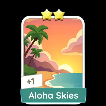 Monopoly Go Stickers Set 10 : Hawaiian Summer - BoxBoxID