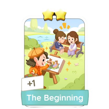 Monopoly Go Stickers Set 10 : In Her Steps - BoxBoxID