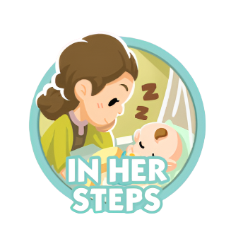 Monopoly Go Stickers Set 10 : In Her Steps - BoxBoxID