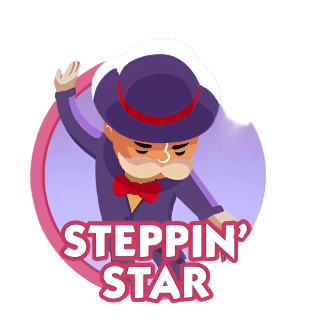 Monopoly Go Stickers Set 10: Steppin’ Star - BoxBoxID