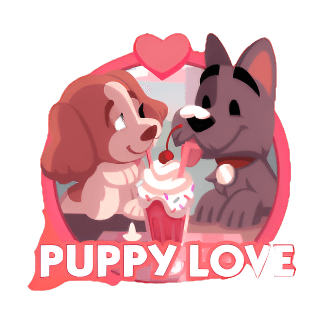 Monopoly Go Stickers Set 14: Puppy Love - BoxBoxID