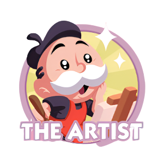 Monopoly Go Stickers Set 15 : The Artist - BoxBoxID