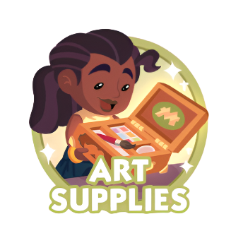 Monopoly Go Stickers Set 3 : Art Supplies - BoxBoxID