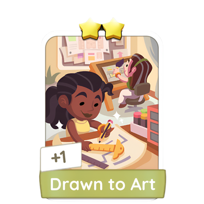 Monopoly Go Stickers Set 3 : Art Supplies - BoxBoxID