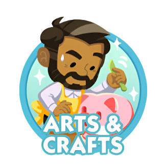 Monopoly Go Stickers Set 4 : Arts & Crafts - BoxBoxID