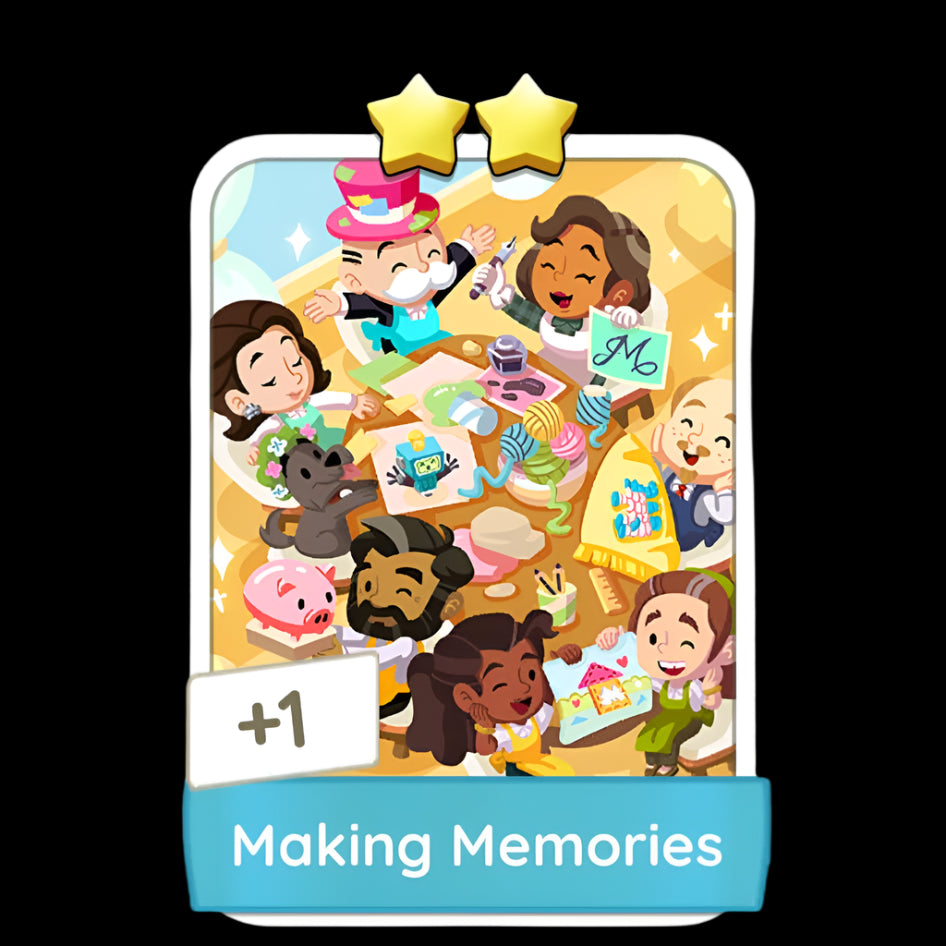 Monopoly Go Stickers Set 4 : Arts & Crafts - BoxBoxID