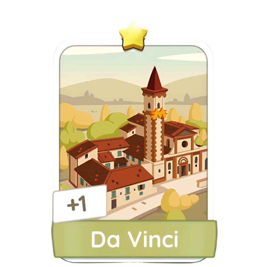 Monopoly Go Stickers Set 5 : Da Vinci Genius - BoxBoxID