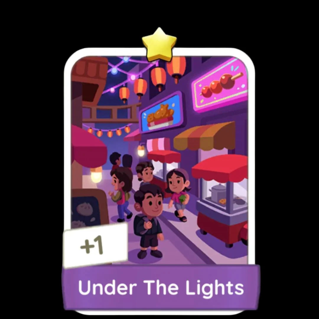 Monopoly Go Stickers Set 5 : Night Market - BoxBoxID