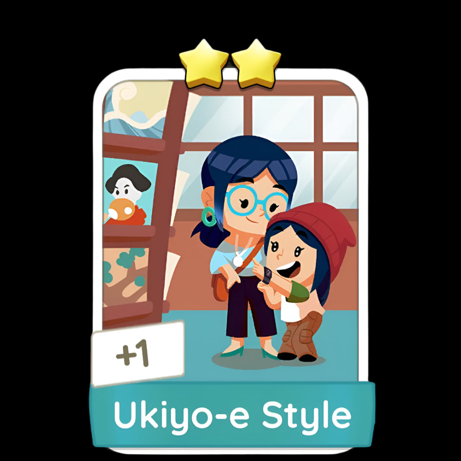 Monopoly Go Stickers Set 6 : Japan Woodblock - BoxBoxID