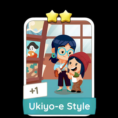 Monopoly Go Stickers Set 6 : Japan Woodblock - BoxBoxID